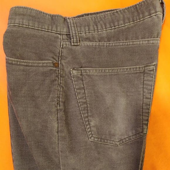 Gray Corduroy Slim Fit Jeans - Picture 2 of 7